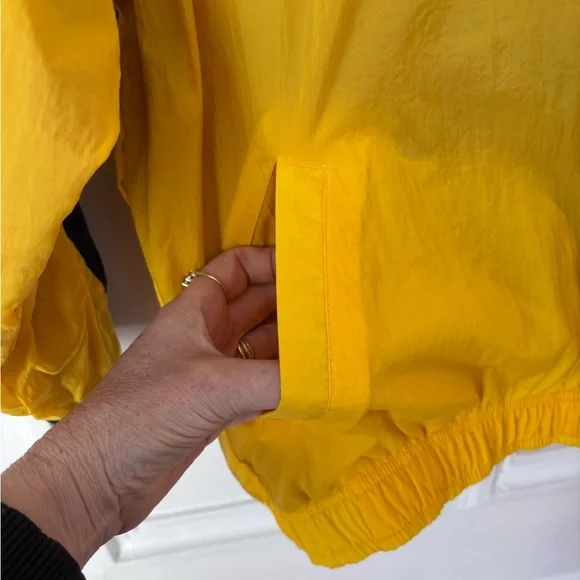 Vintage 90’s Nike Reversible Quarter Zip Windbreaker Jacket Red/Navy/Yellow M - Picture 9 of 15